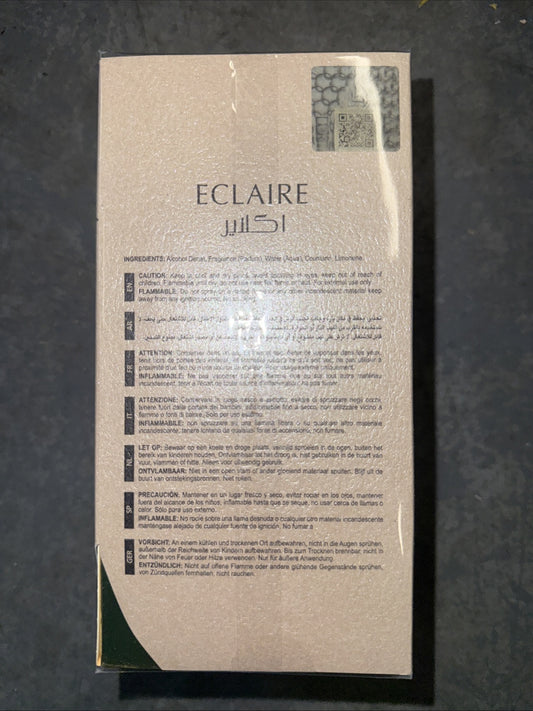 Eclaire by Lattafa 3.4oz Eau de Parfum for Everyone NEW SEALED Box Authentic