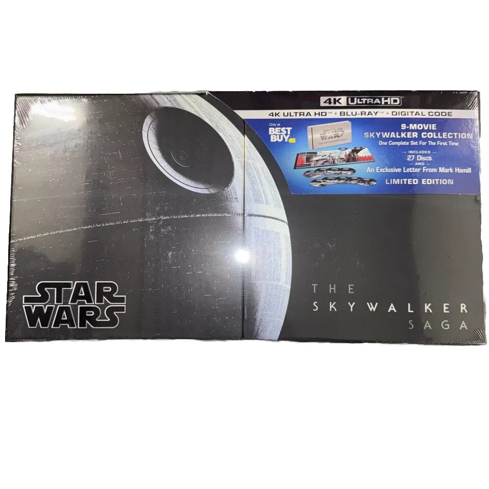 Star Wars The Skywalker Saga 9 Movie Collection 4K Blu-ray Digital NEW RARE