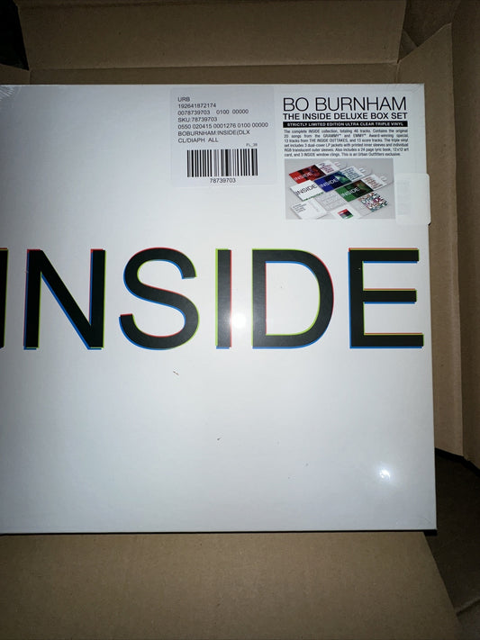 NEW SEALED Bo Burnham - INSIDE (DELUXE) -Exclusive Vinyl 3LP UO Ultra Clear