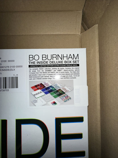 NEW SEALED Bo Burnham - INSIDE (DELUXE) -Exclusive Vinyl 3LP UO Ultra Clear