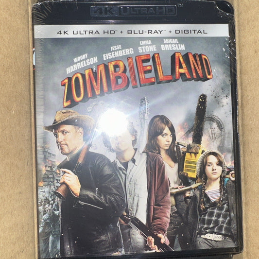 Zombieland (4K Ultra HD + Blu-Ray + Digital, 2009) New