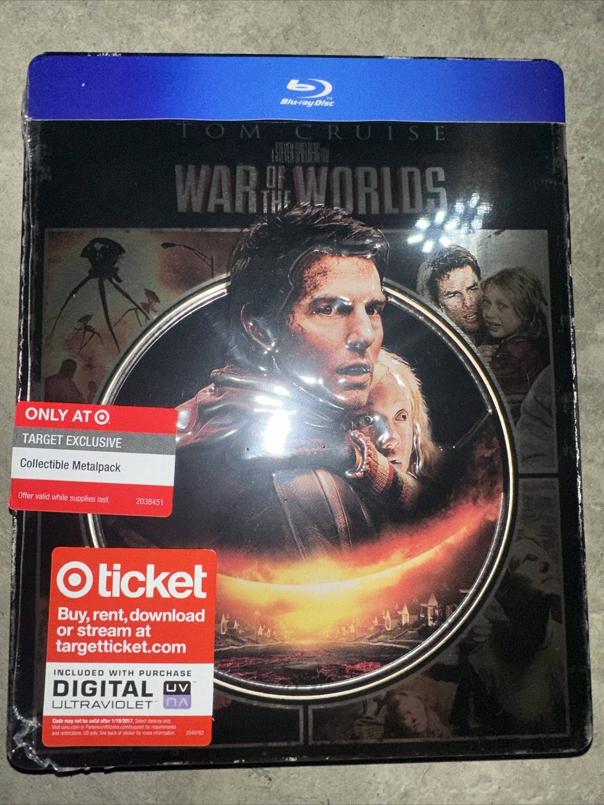 War of the Worlds - Metalpak /Steelbook (Blu-ray, 2015, Target Exclusive) New