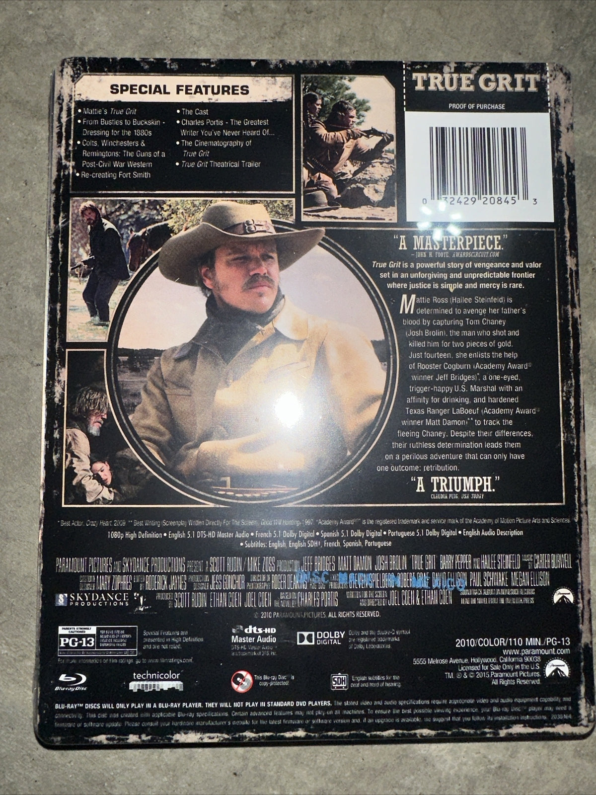True Grit Target Exclusive MetalPak Steelbook Blu-ray *New & Sealed* (RARE OOP)