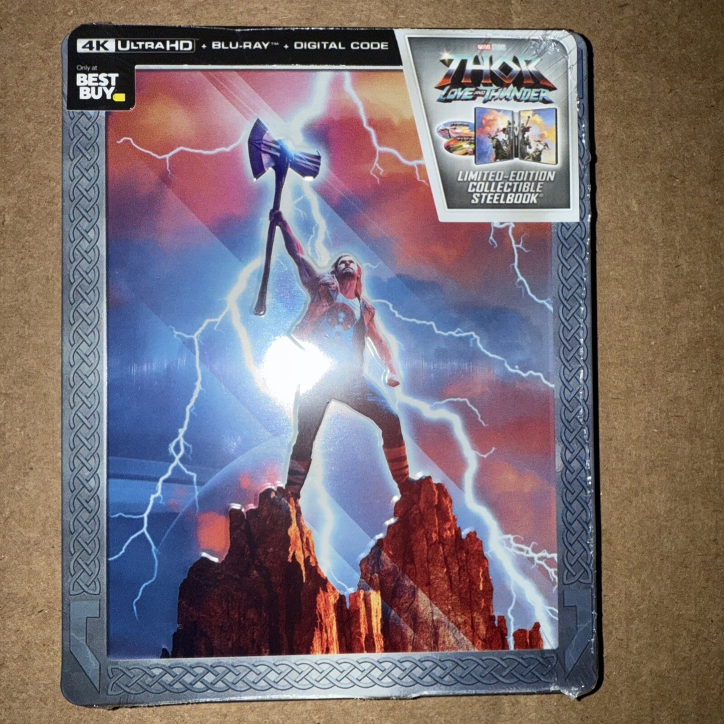 Thor Love and Thunder (4K, Blu-Ray, Digital) Ltd Ed Best Buy Steelbook