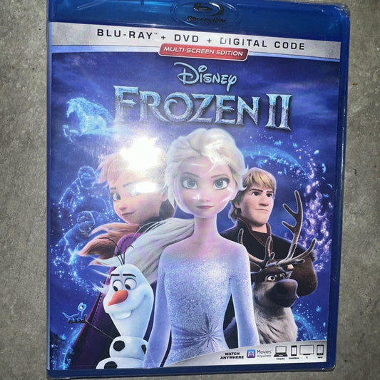 Frozen 2 II Disney Blu ray, DVD, Digital Code Brand New Sealed