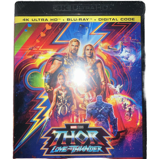 Thor: Love and Thunder 4k Ultra HD + Blu-Ray + Digital Code New Sealed Marvel