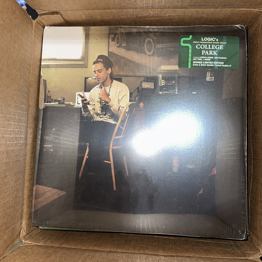 IN HAND Logic College Park LP SIGNED Vinyl Limited Edition /2000 Green Splatter